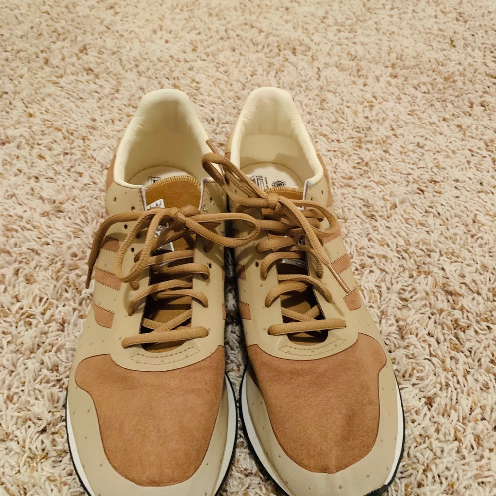 adidas Tan and Cream Sneakers